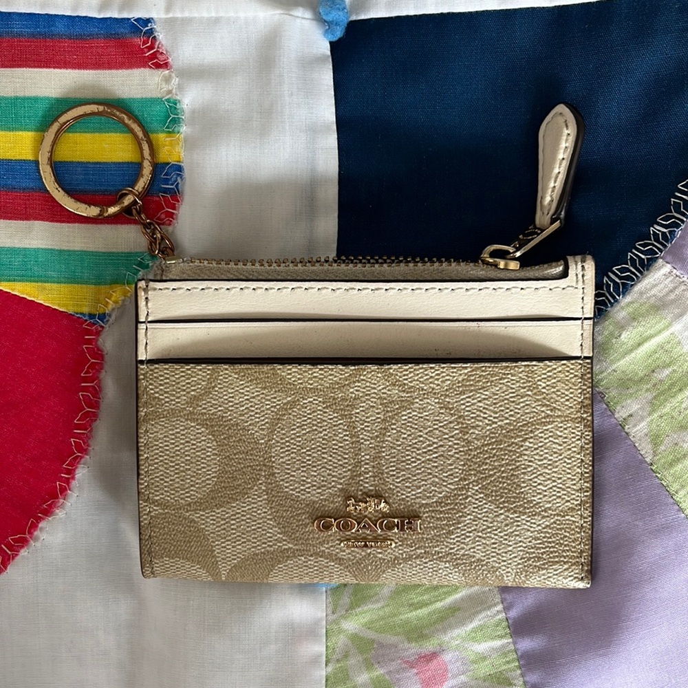 Coach wallet with key ring
